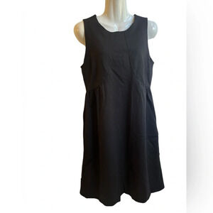 Rachel Pally Black Sleeveless Shift Dress Pockets Sz 4